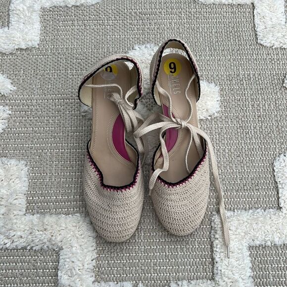 Espadrille Platform Sandals with 3inch Heel New, size 9 - Picture 2 of 5